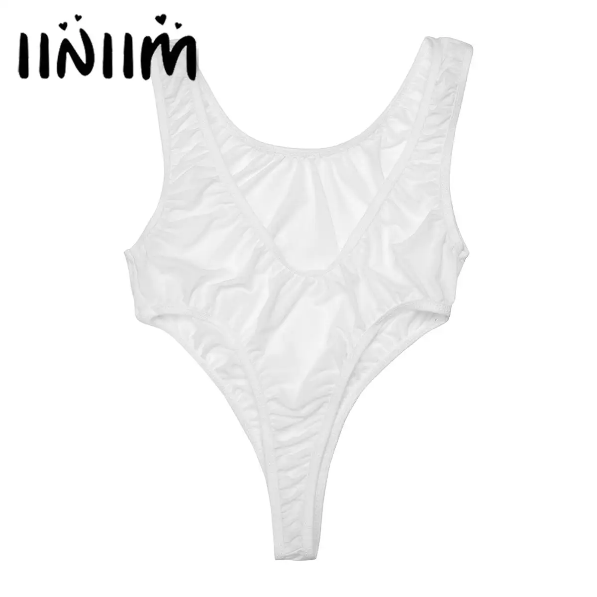 Women One Piece Swimsuits Swimwear High Cut Thong Leotards Bathing Suit Leotard Bodysuit Underwear Beach Bathing Clothes