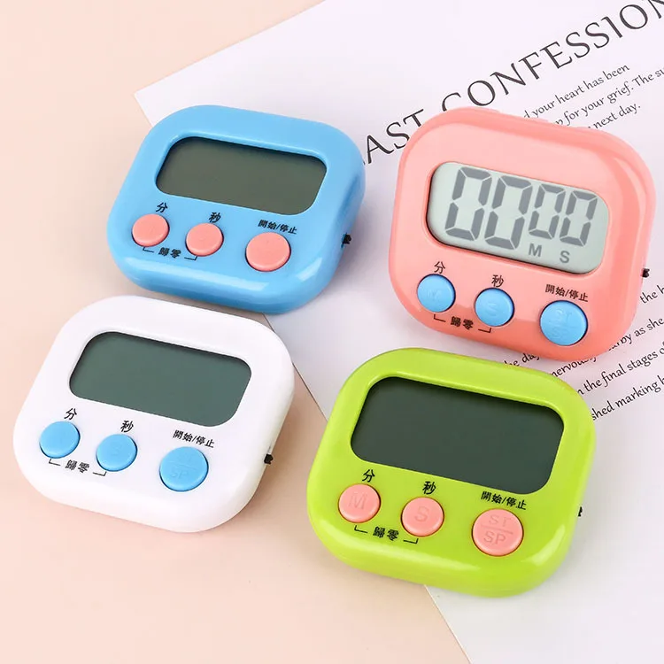 

Chinese and English Large Screen Electronic Timer, Cross-border, Student, Digital Stopwatch Reminder, Kitchen Baking Timer
