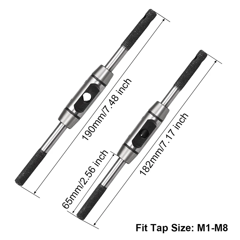Chiave per rubinetto regolabile per maniglia per rubinetto filettato Supporto per rubinetti a mano in acciaio Utensili per alesatore per maschiatura Strumenti per maschiatura  1420