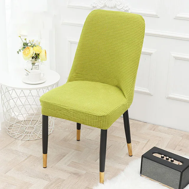 Thickened Curved Backrest Dining Chair Cover Special-shaped Cover 3