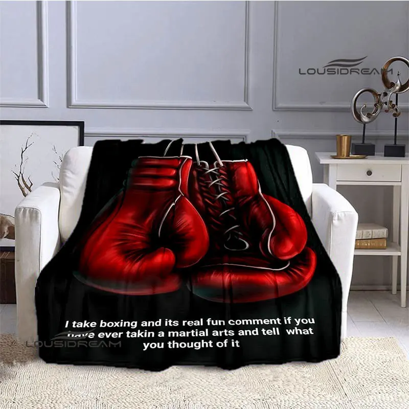 

3D boxing printing blanket children's warm blanket soft and comfortable blanket home travel blanket birthday gift