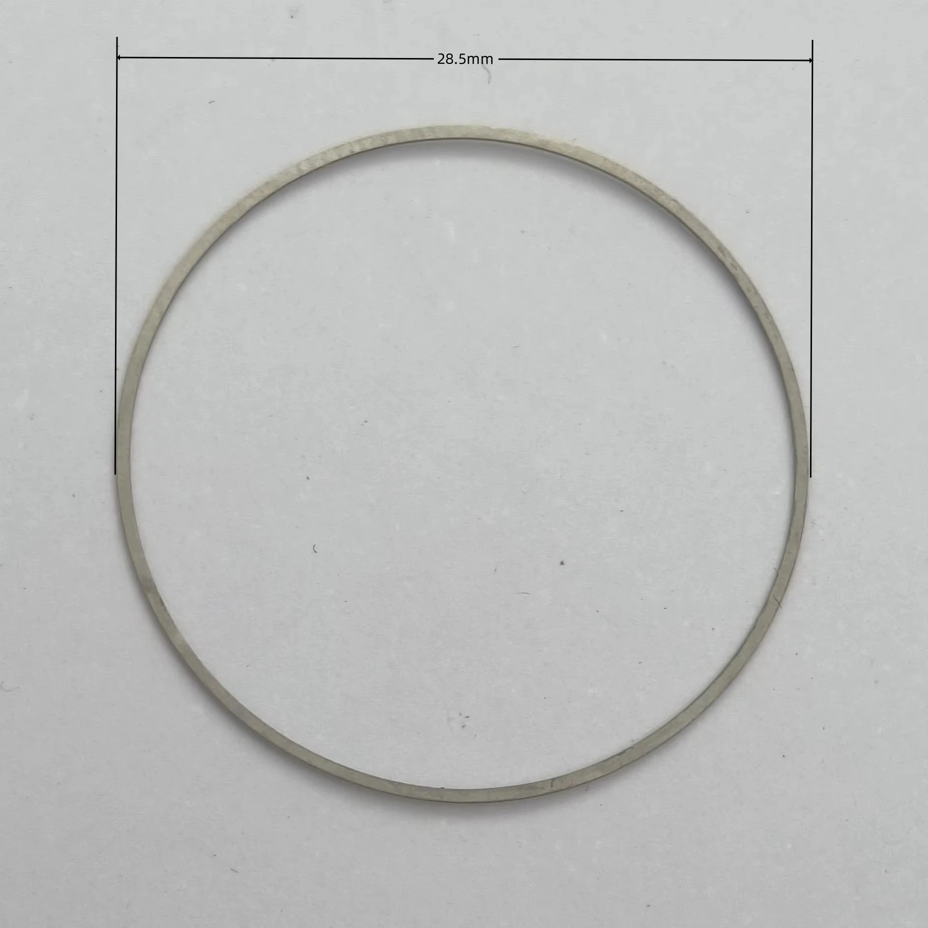 Case Crown Height Increase with Dial Adjustment and Metal Ring for Manual Winding Movement