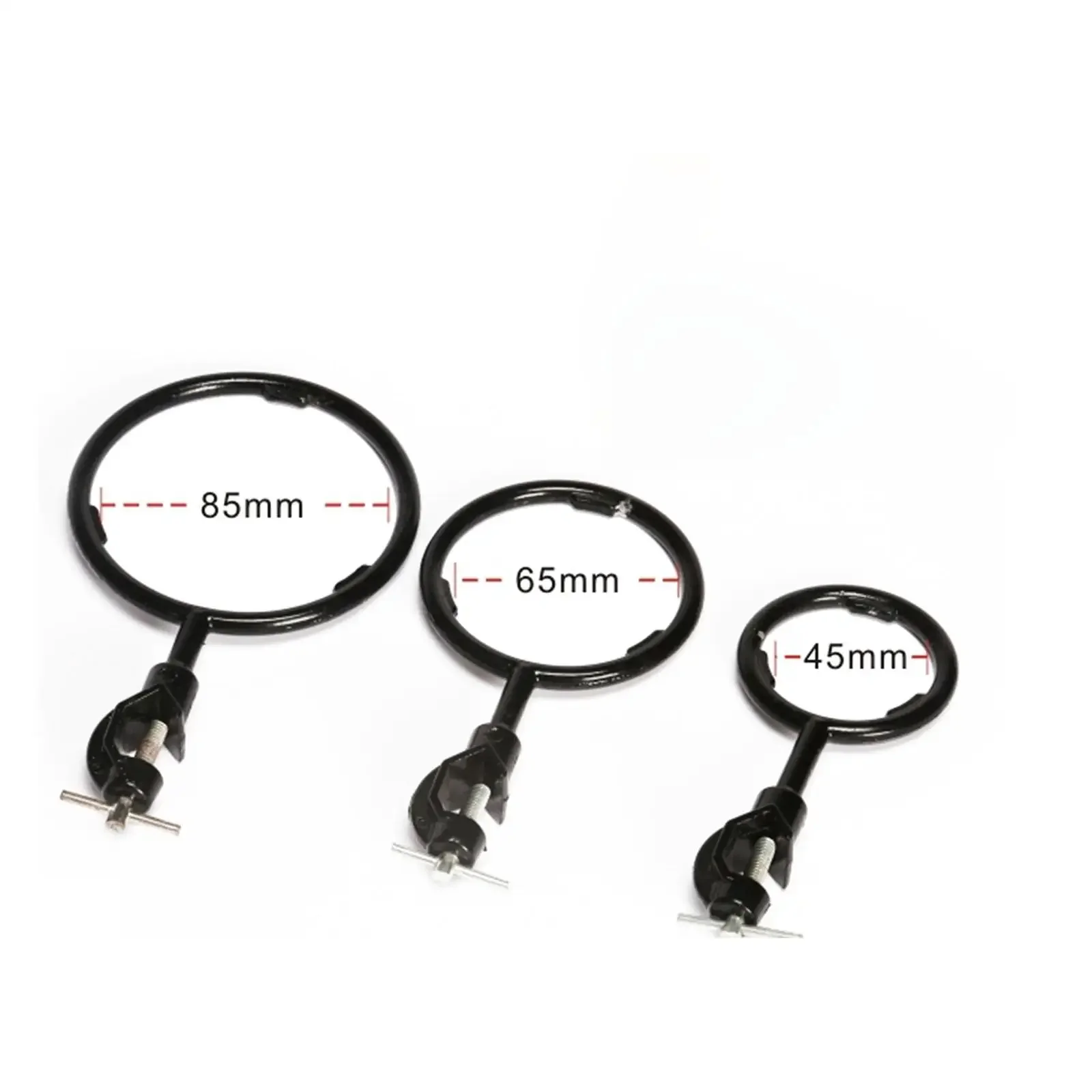50mm/70mm/90mm Inner Diameter Lab Iron Support Stand Ring Burner Clamp