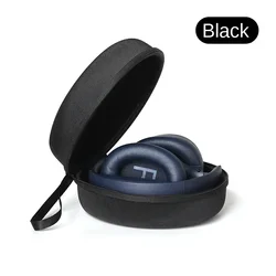 Durable Portable Hard EVA Storage Bag for Headphones - Travel Carrying Case (Black)
