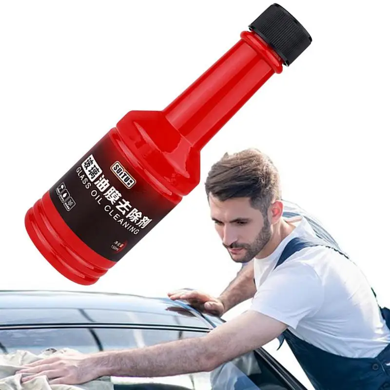 

150ml Car Glass Oil Film Removing Paste Stripper Water Repellent Kit Eliminates Coatings Water Spots Waxes Oils Car Cleaning