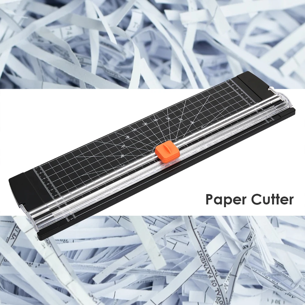 Portable Paper Cutter A4 Paper Machine Trimmer with Scale Photo Scrapbook Blade DIY Knife Home Office Art Crafts Tools