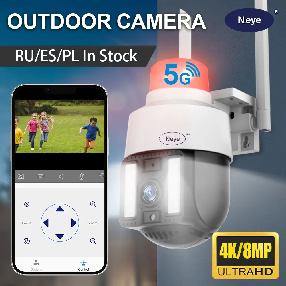 8MP 4K Speed Dome Wireless 5G WIFI Camera Outdoor camera 5x Digital Zoom PTZ IP Camera Audio CCTV Surveillance Camera secuirty outdoor 4g sim card ip wifi wireless smart camera 5mp ptz 30x optical zoom cctv surveillance ir 60m high speed dome camera