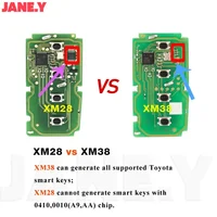 Global Xhorse vvdi Key เครื่องมือสําหรับ Toyota 4D 8A 4A XSTO01EN Universal VVDI XM38 Smart Key Fob ชิปสนับสนุน 312 314 315 434 สร้าง 6
