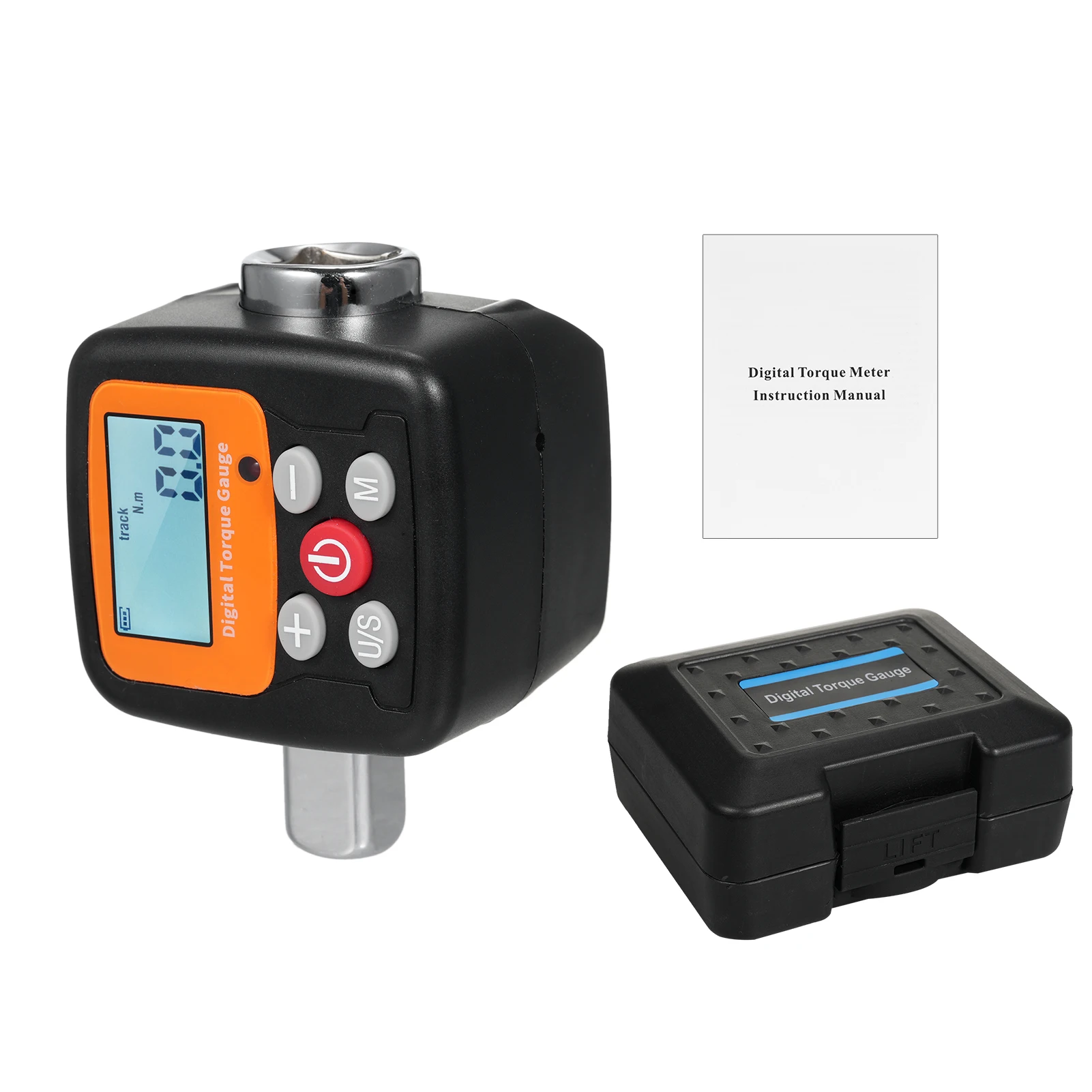ENC-340 Digital Torque Meter Wrench Torque Tester 1/2" Drive with Sound Light Alarm High Accuracy 4 Units Backlit torque wrench