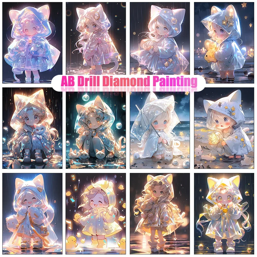 5d Diy Cartoon Anime Diamond Painting Ocean Girl Mosaic Embroidery Cross  Stitch Kit Art Picture Home Decoration алмазная мозаика - AliExpress