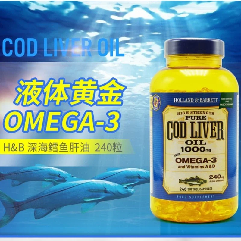 

Deep-sea cod liver oil 1000 mg capsule protects health, balances blood pressure and improves vascular health care products