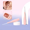 Three Heads Earwax Baby Removal Light Cleaner Pick Tool Flashlight Earpick Ear Cleaning Tool Silicone Head Ear Spoon 2