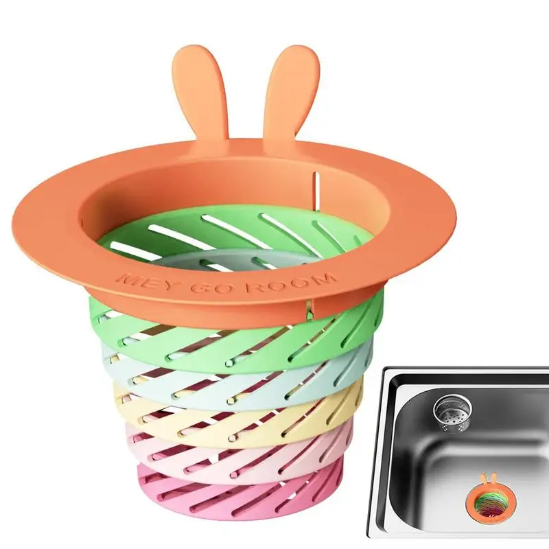 

Kitchen Sink Filter ABS Mesh Sink Strainer Filter Bathroom Hair Catcher Drain Filter Telescopic Sink Strainer Household Gadgets
