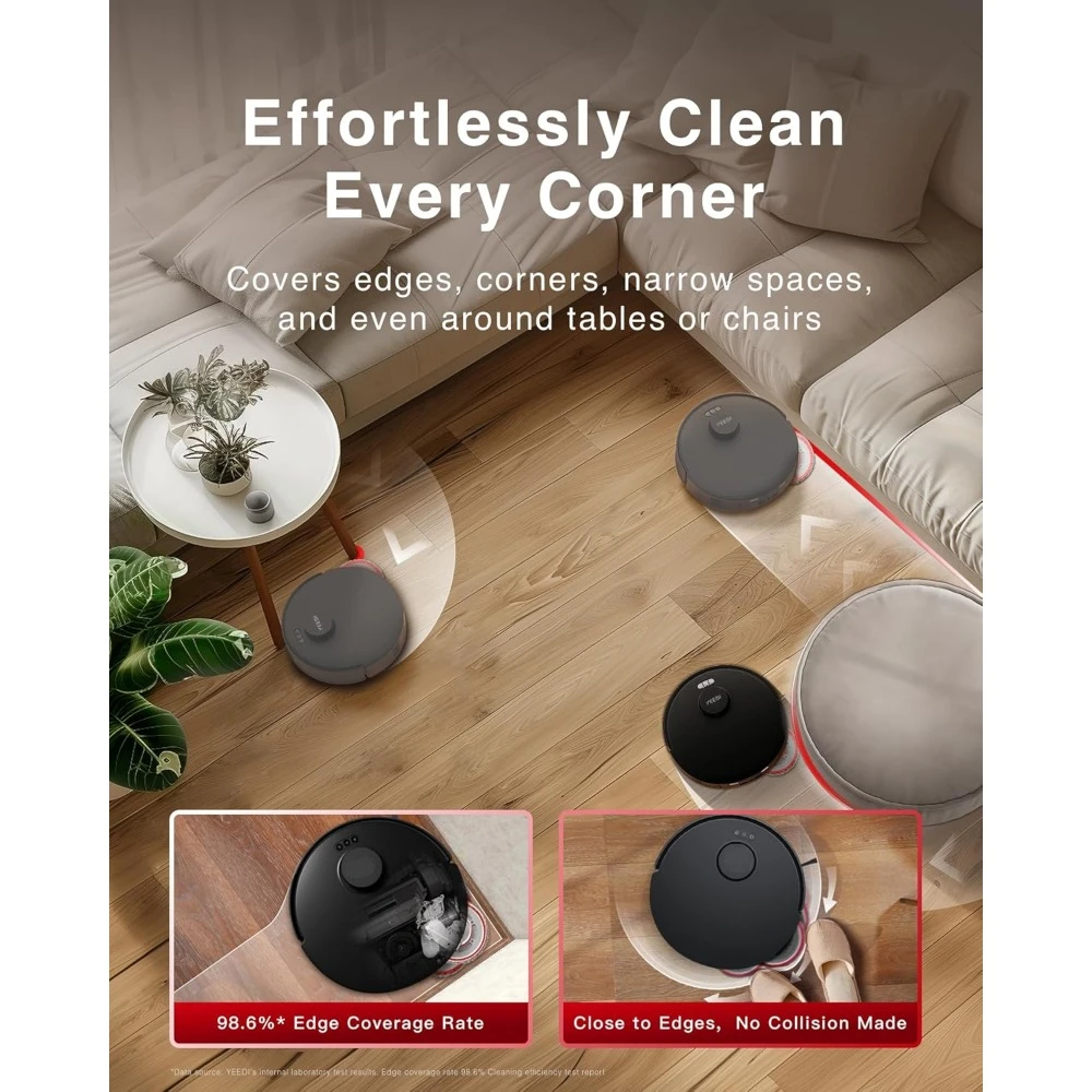 Commercial Washing Robots, 11000Pa Strong Suction, Deep Mopping & Auto Mop Wash/Dry, Auto-Lift Mopping, Robot Vacuum and Mop