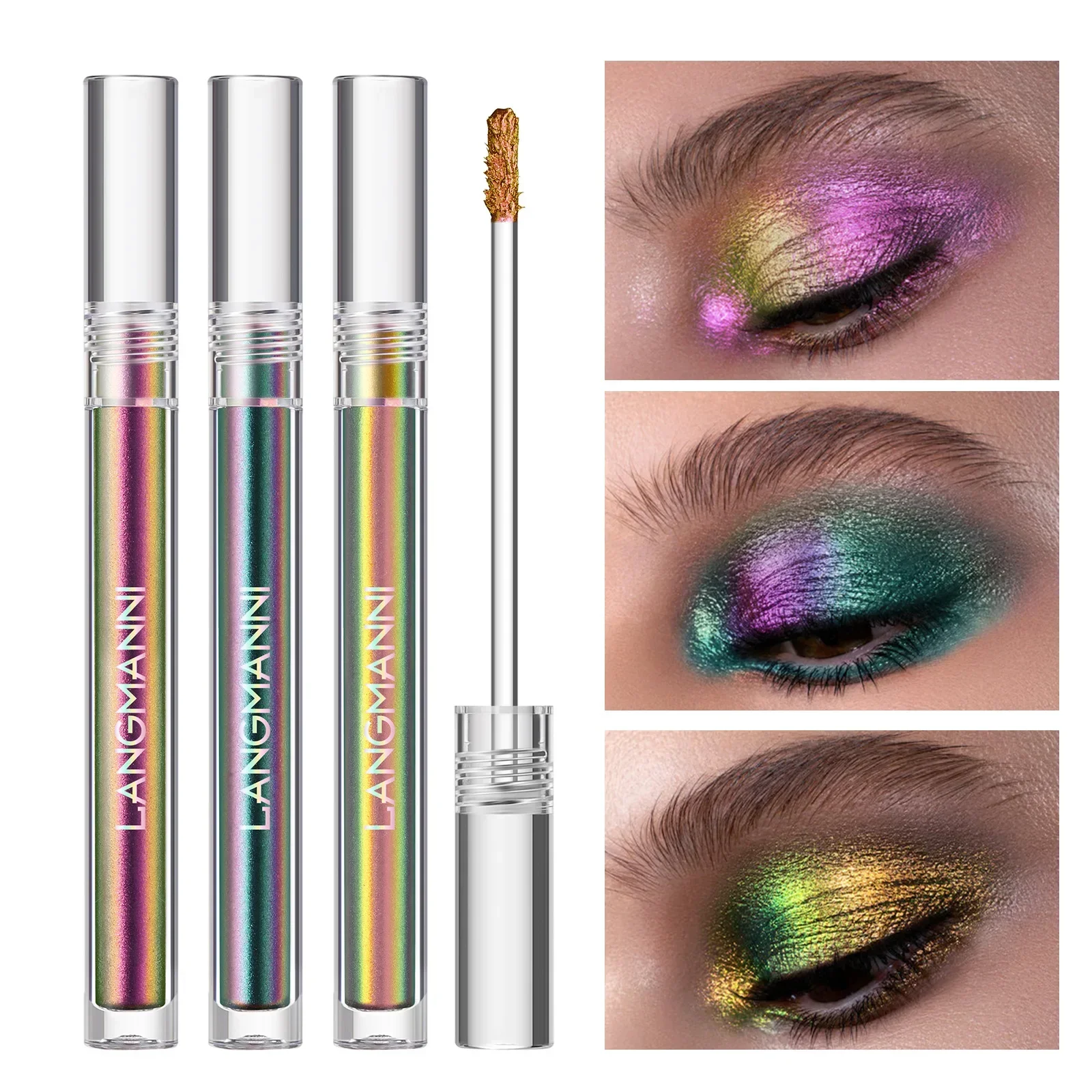 Eye Shadow 1pc Chameleon Liquid Eyeshadows Shiny Longlasting Duochrome Fashion Women Cosmetic