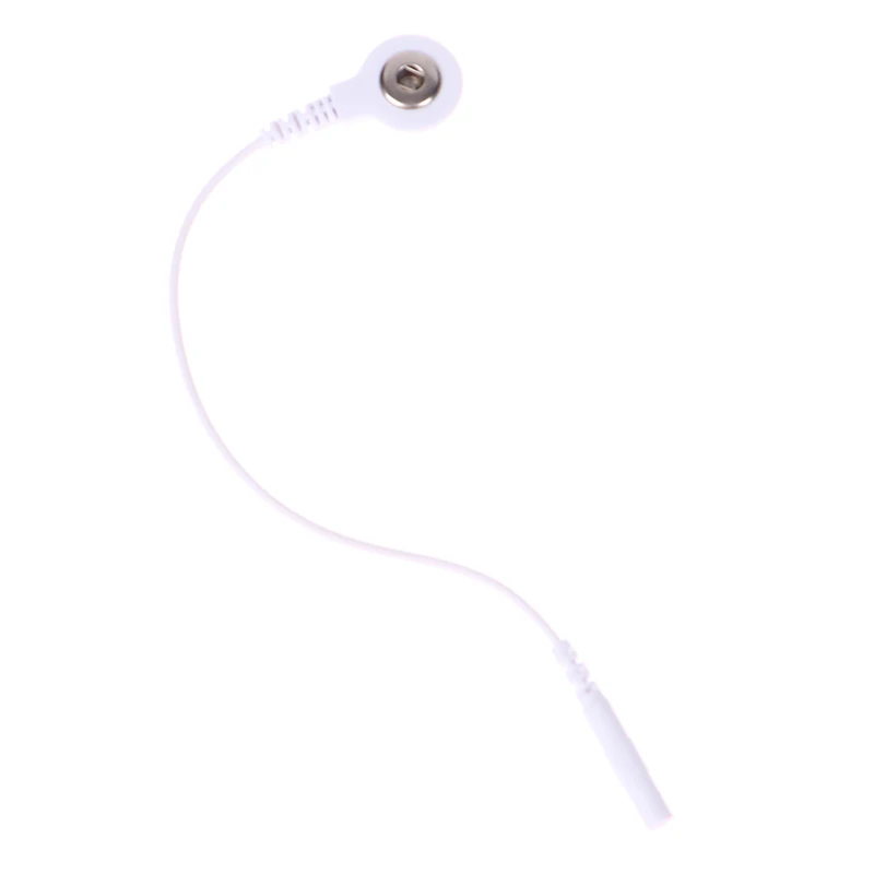 

10Pcs/lot Adapter Tieline Short Cables Electrode Wires With Snap 3.5mm Plug Hole 2.0mm For Massager Machine Use