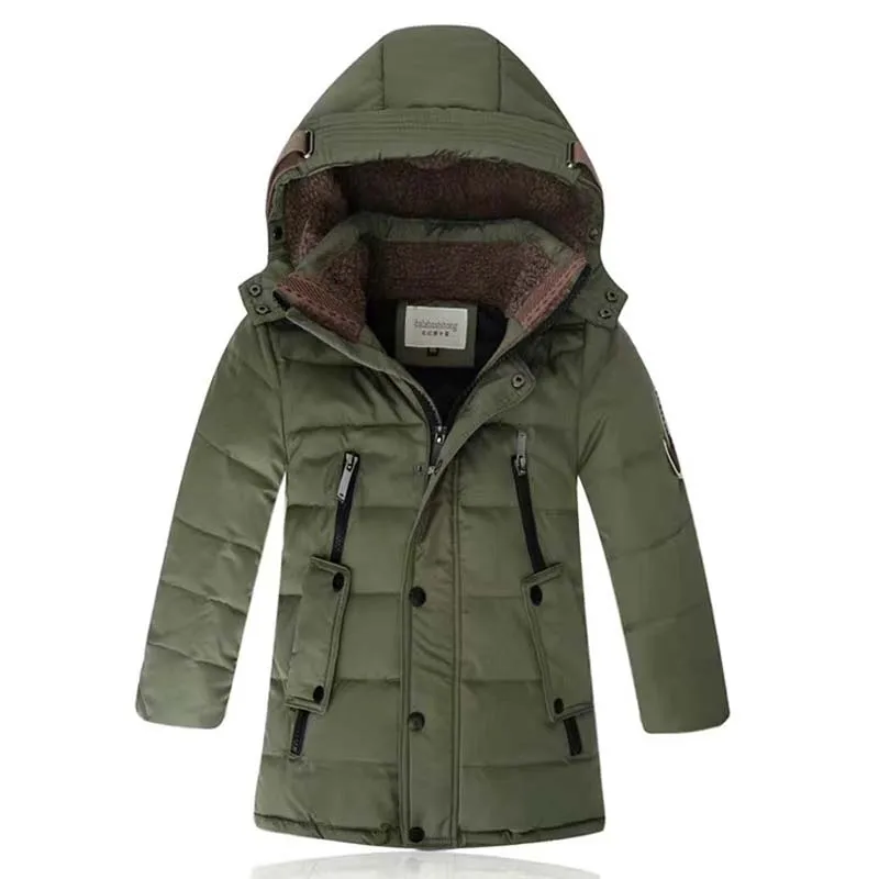 Winter Boys and girls jacket coat children's duck down jacket child coat outwear Boy's down long thick winter