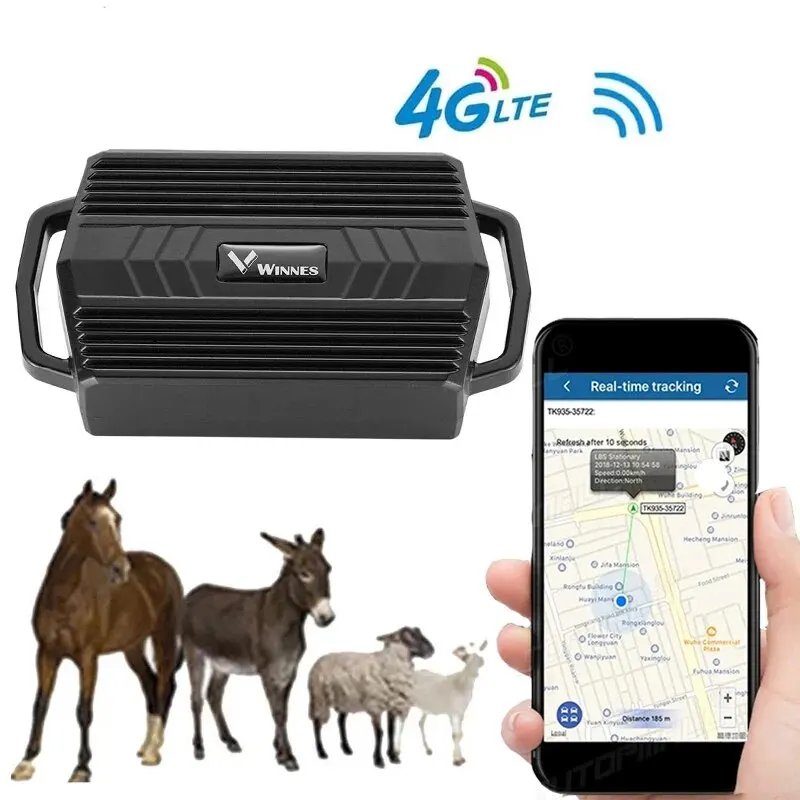 GPS 추적기 동물, 암소 카멜 양 TK935 3000mAh 로케이터, 방수 실시간 ..