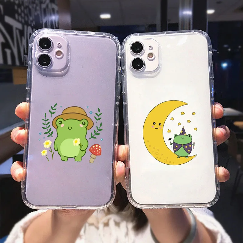 Custodia IPhone 16 Trasparente Con Motivo Funghi - Morbida TPU Protettiva Per Ragazzi E Ragazze - CAROKI - 5