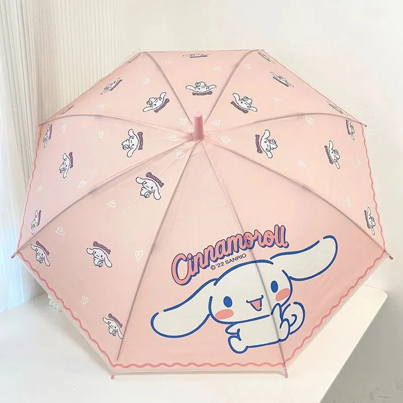 Kawaii Sanrio Olá Kitty Guarda-chuva Bonito Dos Desenhos Animados Pintado  Anti-UV Sombrinha Anime Menina Punho Longo Chuva Ensolarado Guarda-chuva  Espessado - AliExpress