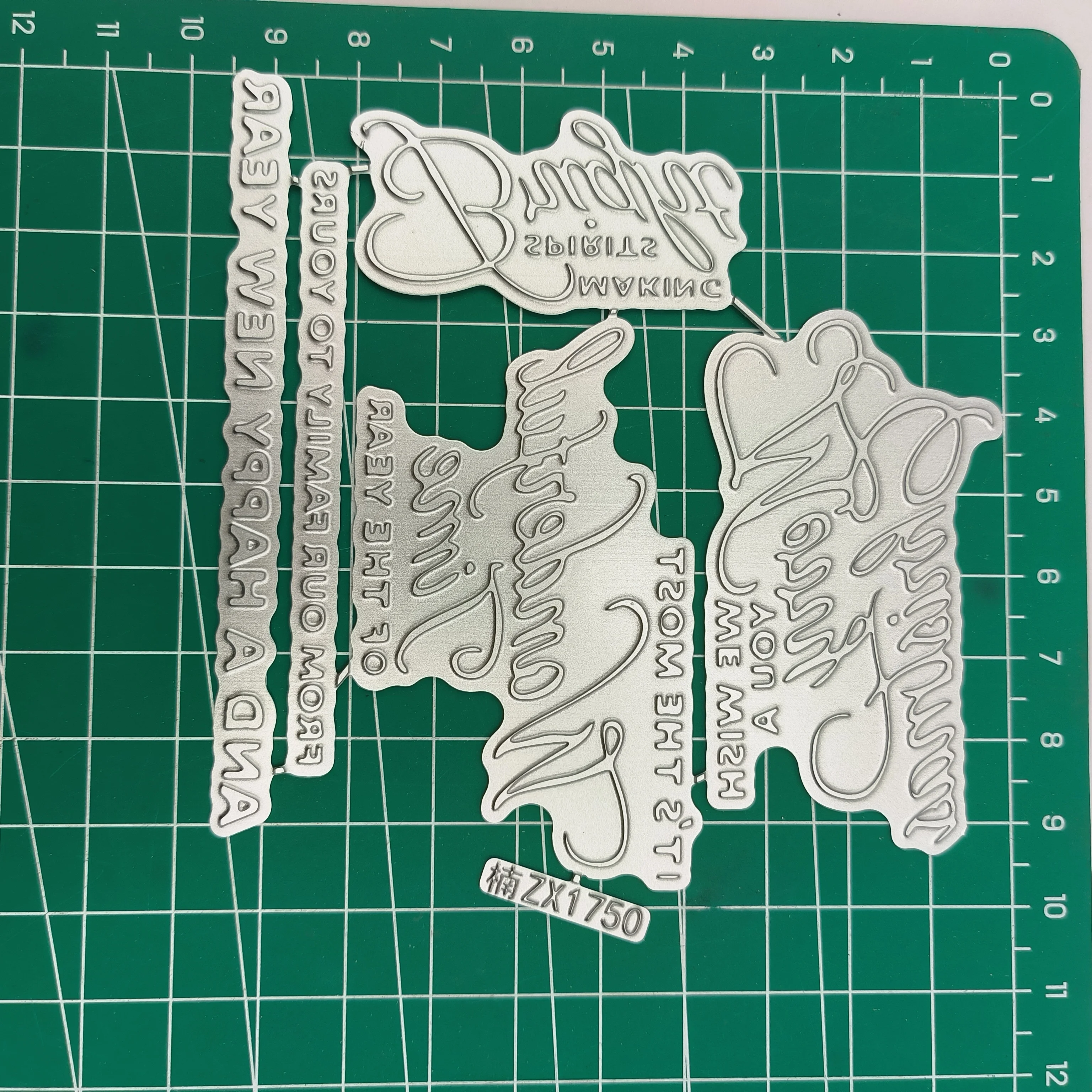 

Elegant Holiday Glimmer Sentiments Glimmer Hot Foil Plate Hot Foil Scrapbook Diary Decoration Stencil Embossing Template DIY