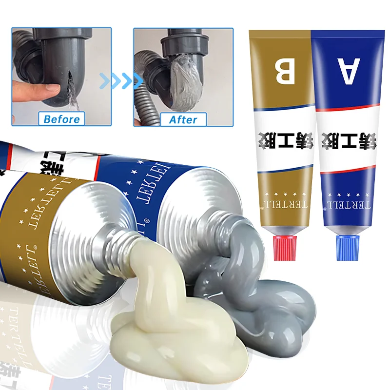  Liquid Metal Repair Adhesive High Strength Bonding Sealant Weld Seam Metal Adhesive Heat Resistance Strong Casting AB Glue 
