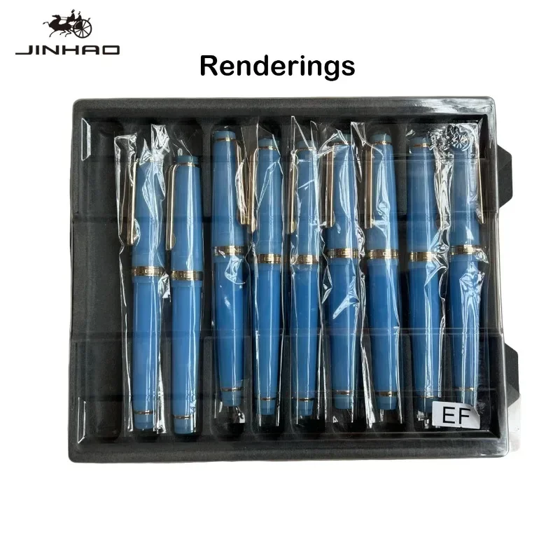 Stationery Box 5/10 Hold JINHAO Transparent Plastic Fountain Pen Case Collect and Display Storage Box School Office Supplies Korean Stationery