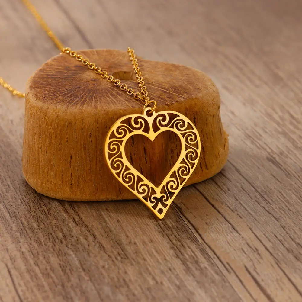 Geometric Necklaces For Women Gold Color Stainless Steel