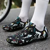 Men's Cycling Sports Shoes Unisex Anti Slip Off-road Cycling Flat Shoes MTB Cycling Shoes Microfiber Camouflage Cycling Shoes 6