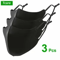 Tcare New 3Pcs/Set Adult Kids Unisex Outdoor Sports Summer Washable and Reusable Comfortable Dust Cover Ice Silk Mask for Travel 1