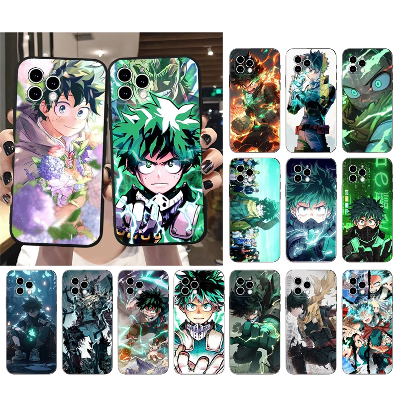 

Deku Izuku Midoriya Anime My Hero Academia Phone Case For iphone 15 14 Pro Max 13 12 11 Pro Max XSMax XR 12 13 mini 14 Plus