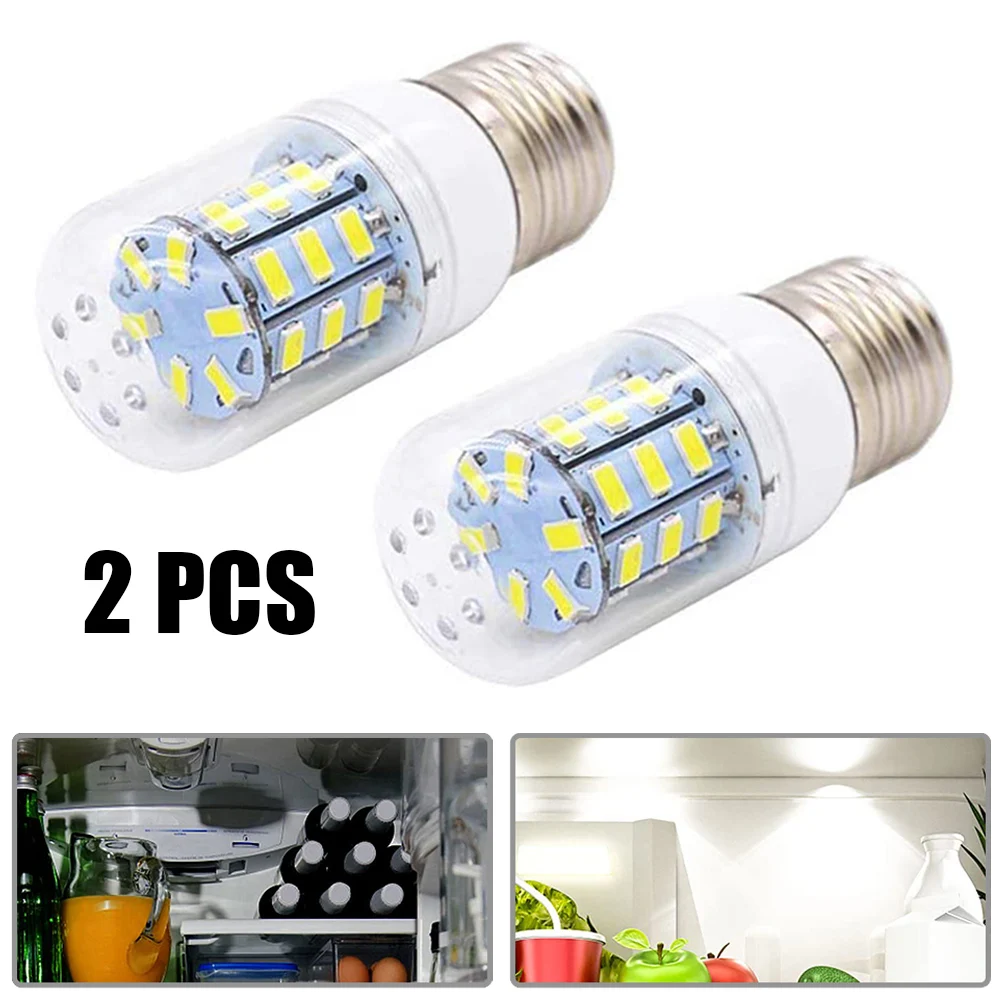 2pcs E27 LED Light Bulb 5W Refrigerator Corn Bulbs Replace PS12364857