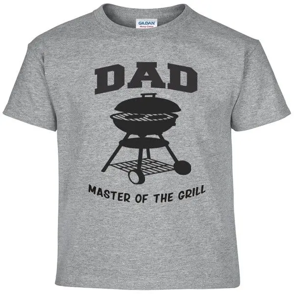 Papà Master Of The Grill Weber Bbq Bar B Que Fathers Day Gift Tee Shirt Maniche Lunghe O Corte