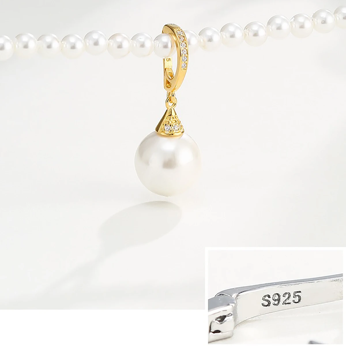 2pcs 925 Sterling Silver Multiple Styles Screw Jewelry Accessories Pendant Needle Pearl Hanging for DIY Charms Jewelry Making