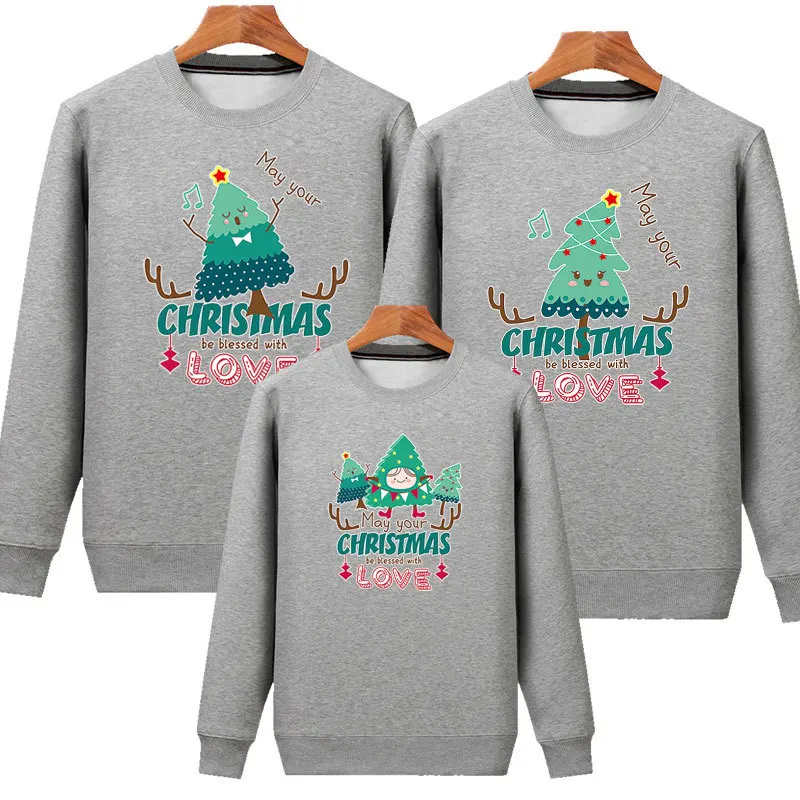 thumbnail image 5 of Jersey de árbol de Navidad familiar de invierno para parejas, suéteres de Papá Noel para bebés y niños, sudadera a juego para madre, padre y bebé, blusas con apariencia familiar, 5 of 5