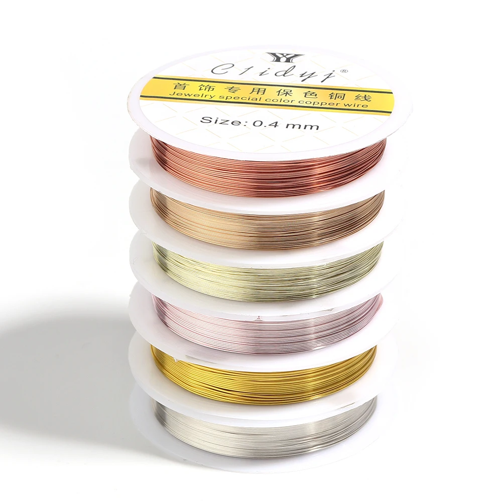 Versatile Gold Copper Wire for Jewelry Beading and DIY Crafts – Multiple Thickness Options Available