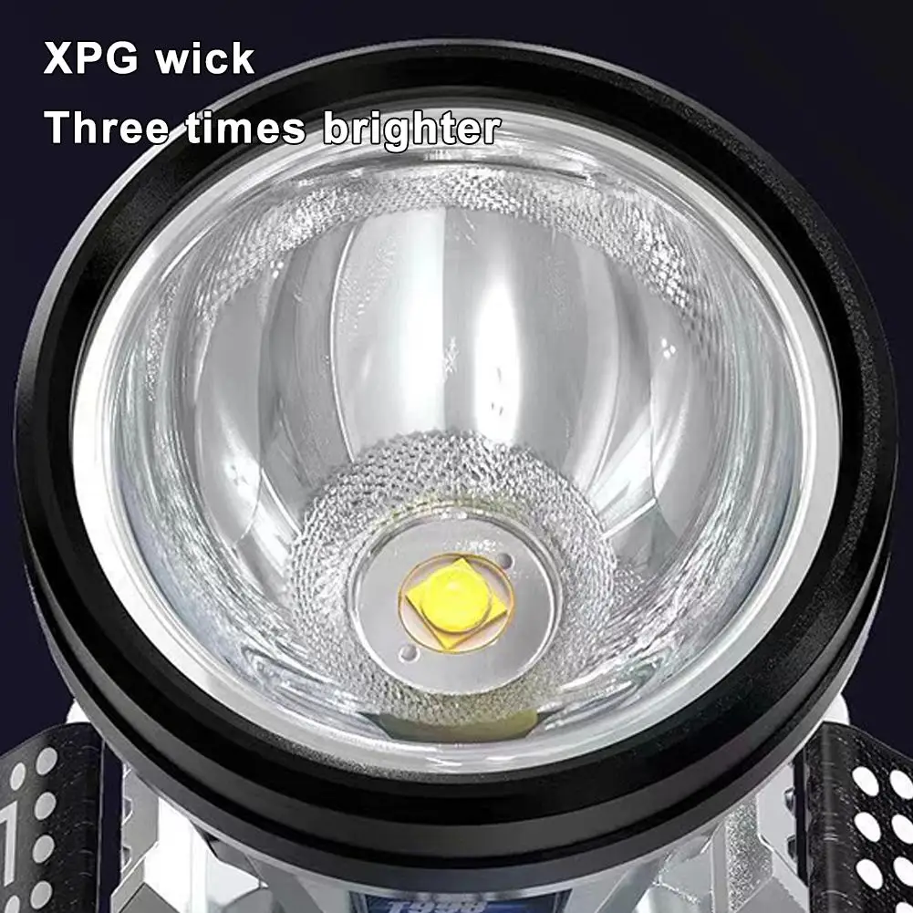 LED Rechargeable Headlamp High Lumens Super Bright Light Head Mounted Work Head O5F9