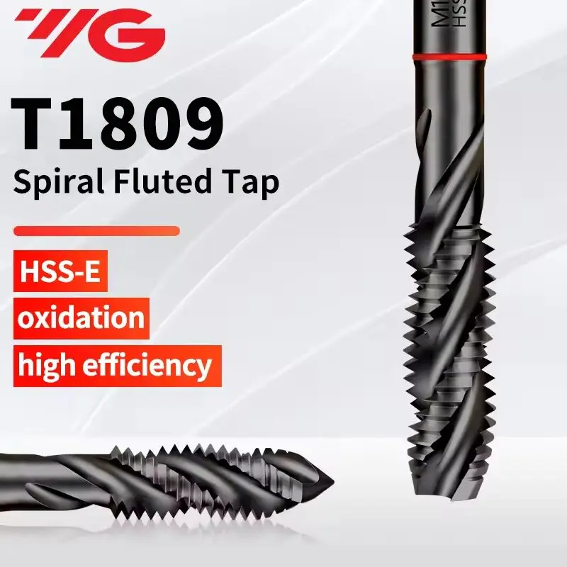 Korea YG T1809 Spiral Fluted Tap Machine Thread Tap