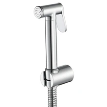 

Handheld Bidet Sprayer Brass Toilet Faucet With 1.2M Stainless Steel Sprayer Hose And Shower Base