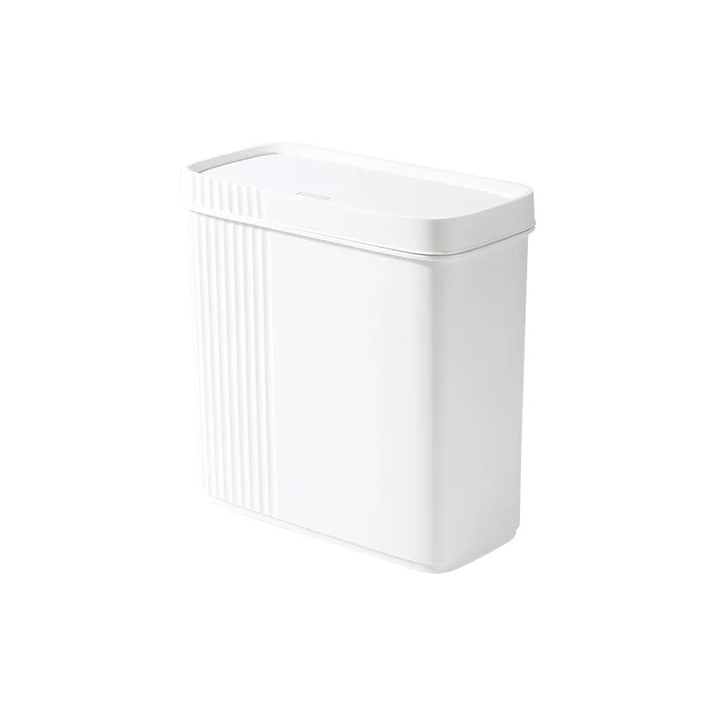 Press Trash Can Living Room Seam With Lid Toilet Toilet Kitchen Bedroom Paper Basket Bathroom Household Cleaning Tools Home