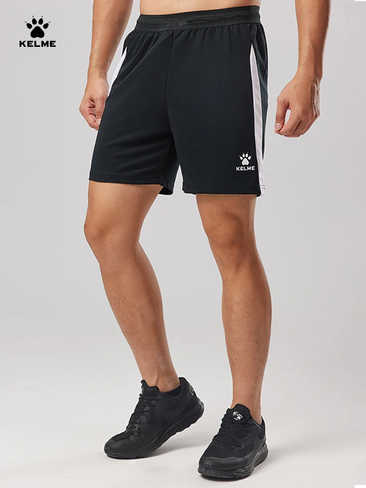 Kelme Men's Football Training Shorts Outdoor Running Breathable Shorts Fitness Sports Quick-drying Pants Daily Leisure