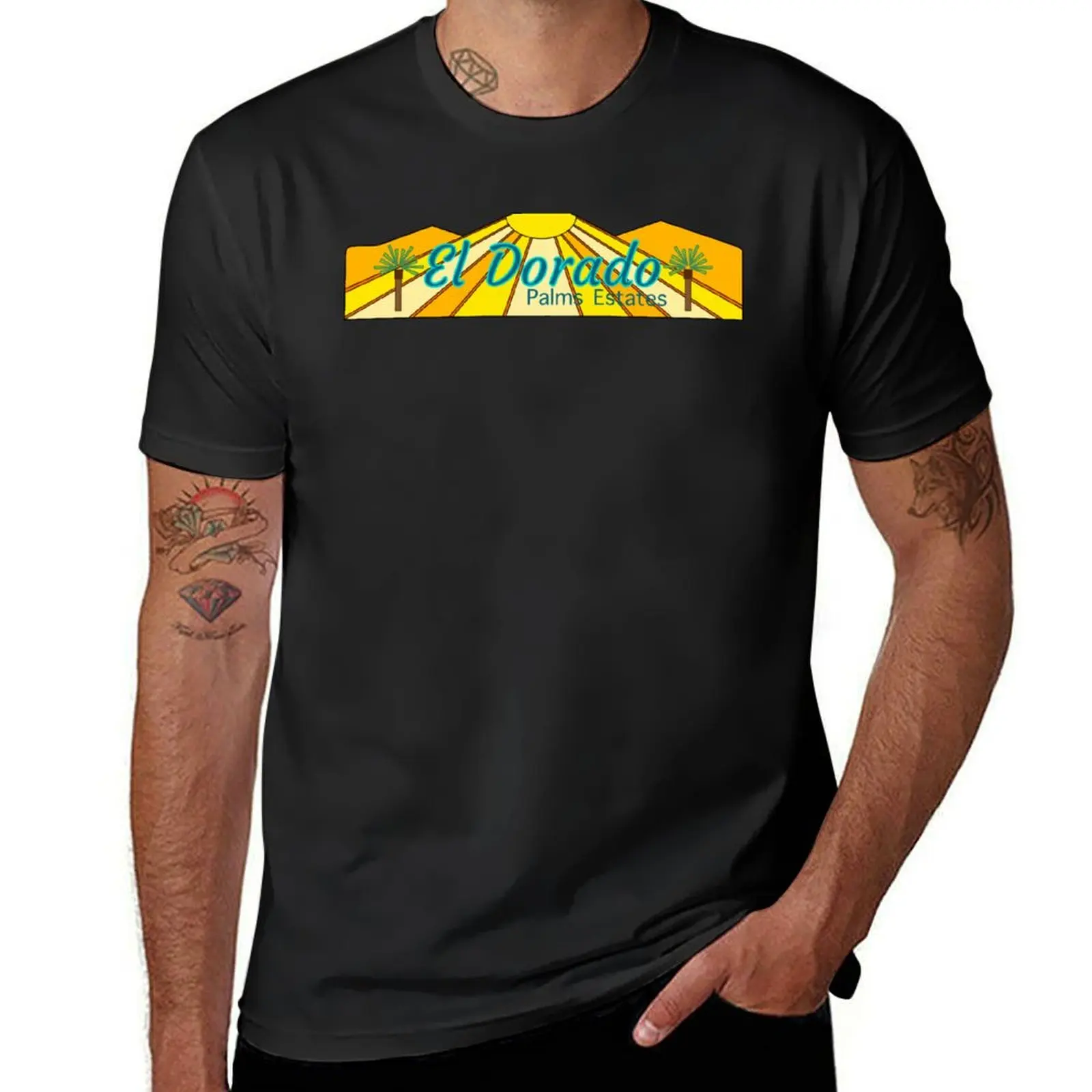 

El Dorado Palms Estates T-Shirt tops sweat mens t shirts casual stylish