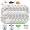 6/10/20Pcs Dog Cat Fountain Filters Water Replacement Filter for 1.6L/2.4L Pet Fountain Filtration System Pre-Filter Sponges 1