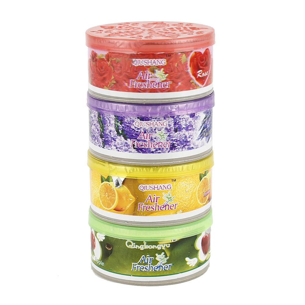 1Pc 4 Various Flavors Solid Indoor Car Home Solid Deodorizing Scent Air Freshener Fragrance Car Perfume Decoration