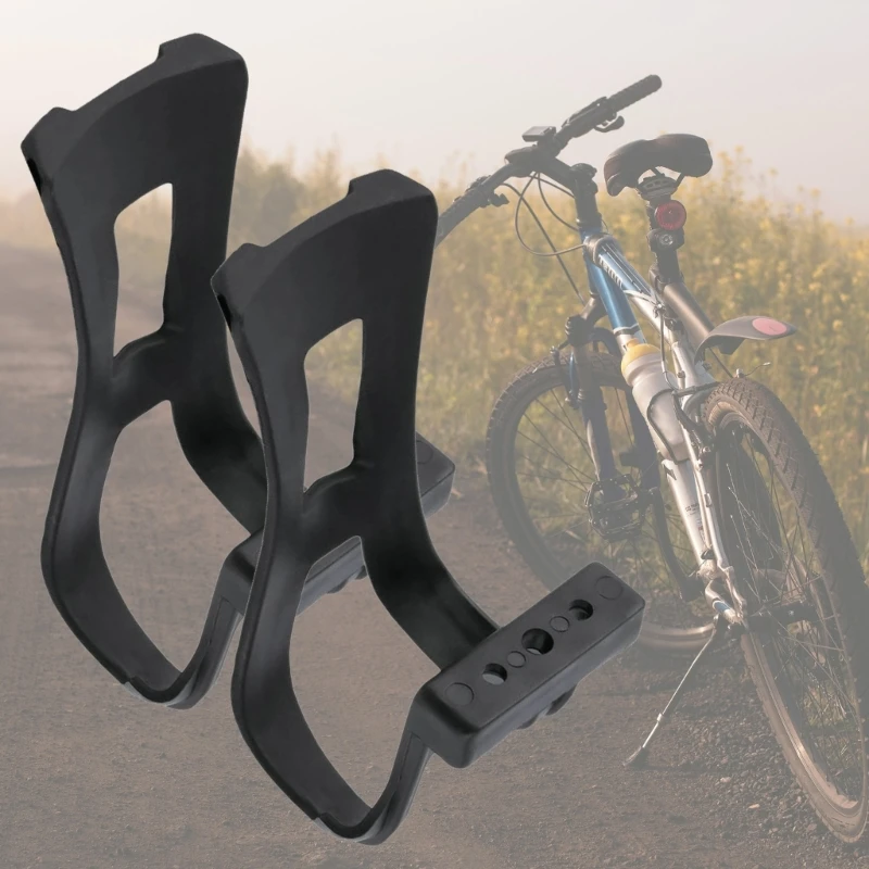 Pedali per mountain bike Ciclismo Clip per dita della bici da strada Pedale Mezza clip Biciclette Senza Spalline Toe Pedal Clips Cage Facile da installare