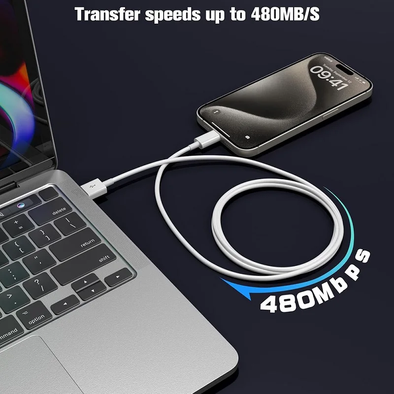 High-Speed 30W USB-A to USB-C Charging Cable with Data Sync - Available in 1M, 2M, 3M Lengths