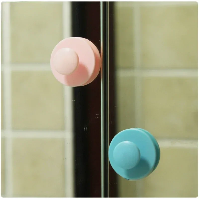 3 Pcs/set Round Sticky Cupboard Cabinet Door Handle Glass Door Baby Safety Handle with Double-sided Tape Furniture Accessories