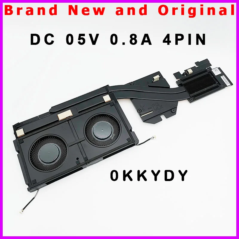New Laptop Heatsink Fan Cooler for Dell Precision 7770 M7770 0KKYDY 06VJDM 0HN24M MG75090V1-C291-S9A MG75090V1-C291-S9A