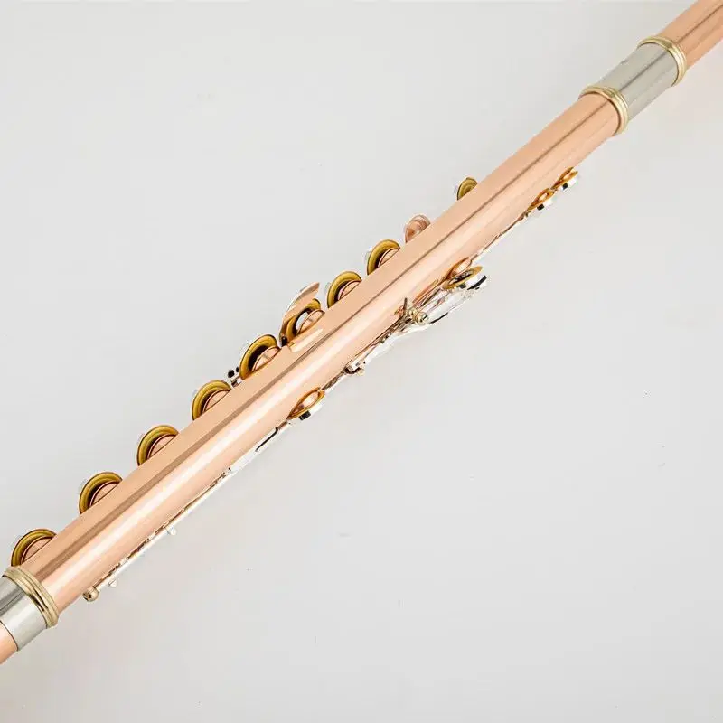 Quantz PF 8950ES Flute High Quality Phosphor copper 17 Keys Flute Open Hole E Mech Musical Instrument