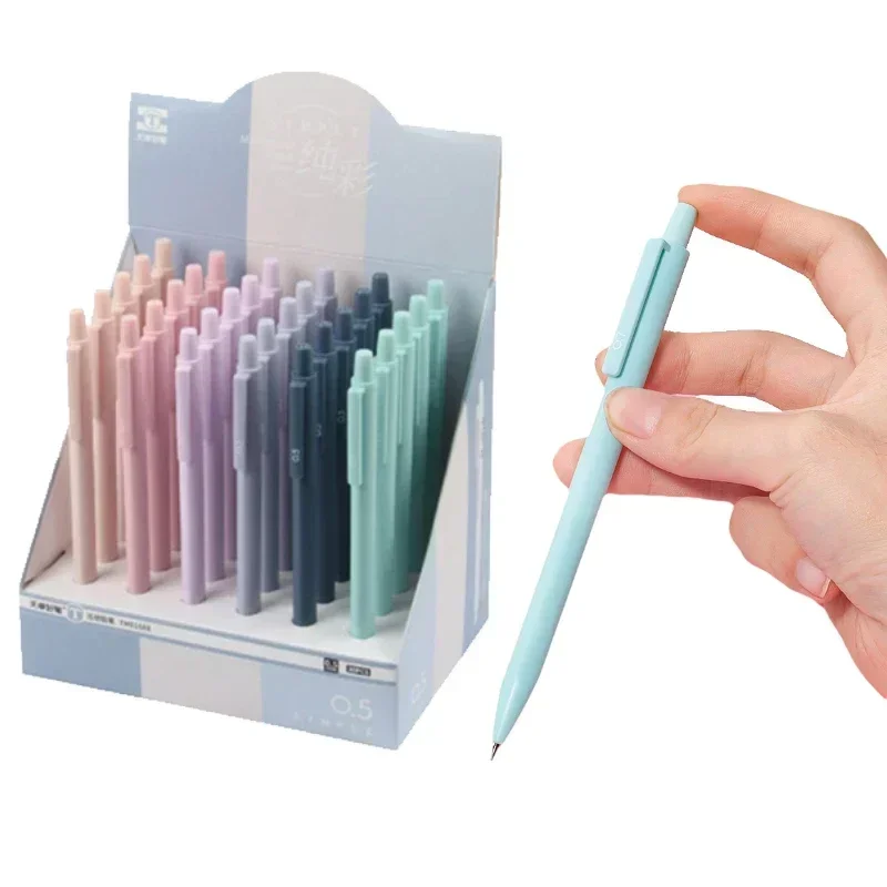 모란디 이동식 자동 펜슬, 높은 값 0.5mm, 0.7mm, 삼각형 막대, 학생 심플 컬러 펜, 20 개